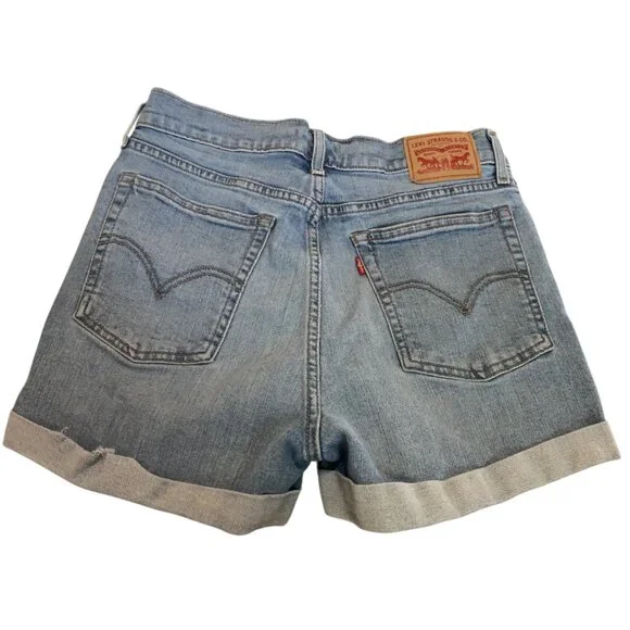 90s Levis Wedgie Shorts Women's Sz 30 Button Fly Soft Grunge Retro Indie Slease - Picture 5 of 11